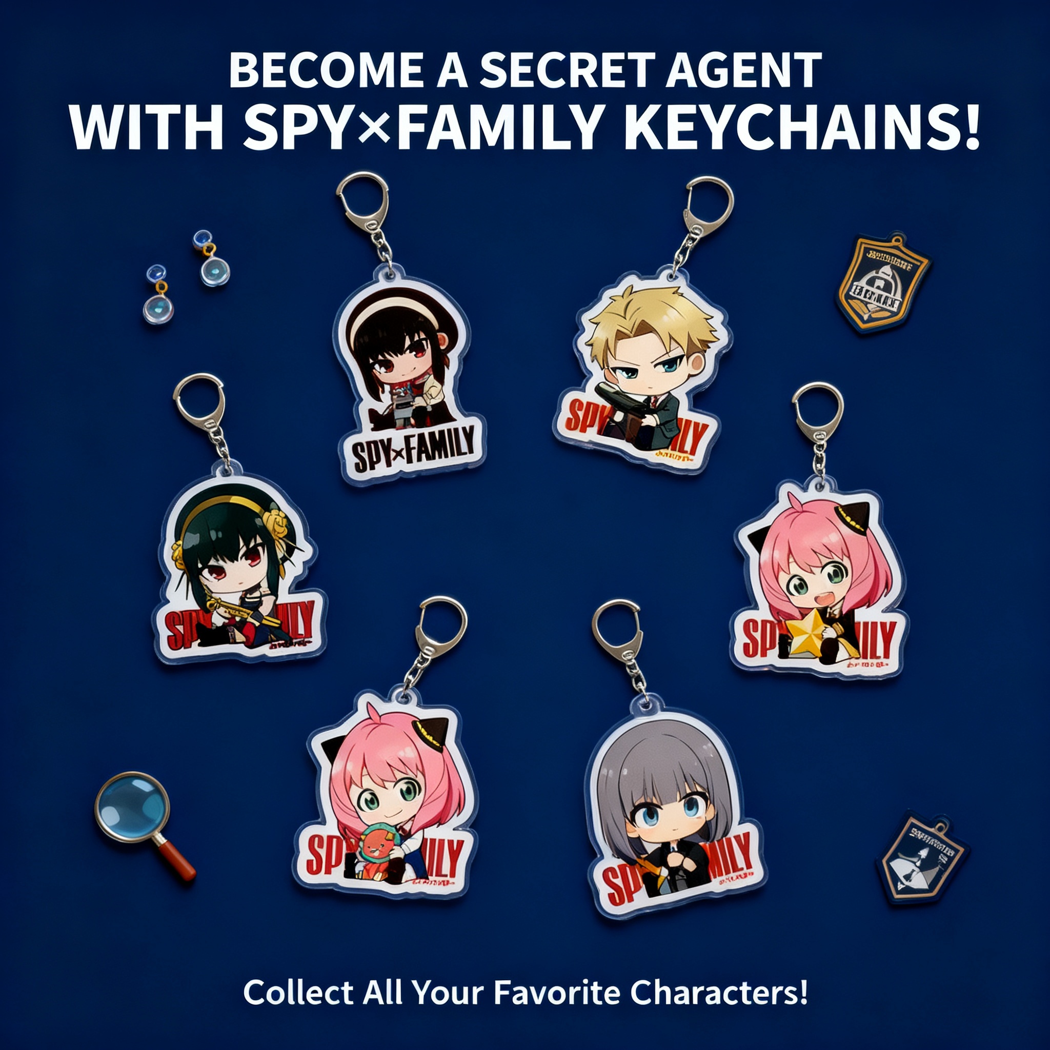 Cute Anime Merchandise - Spy x Family Acrylic Keychain Anime
