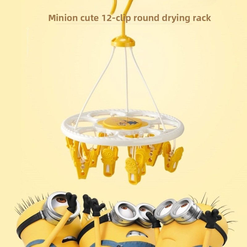 Cute Anime Merchandise - Minions cartoon cute round clothes hanger