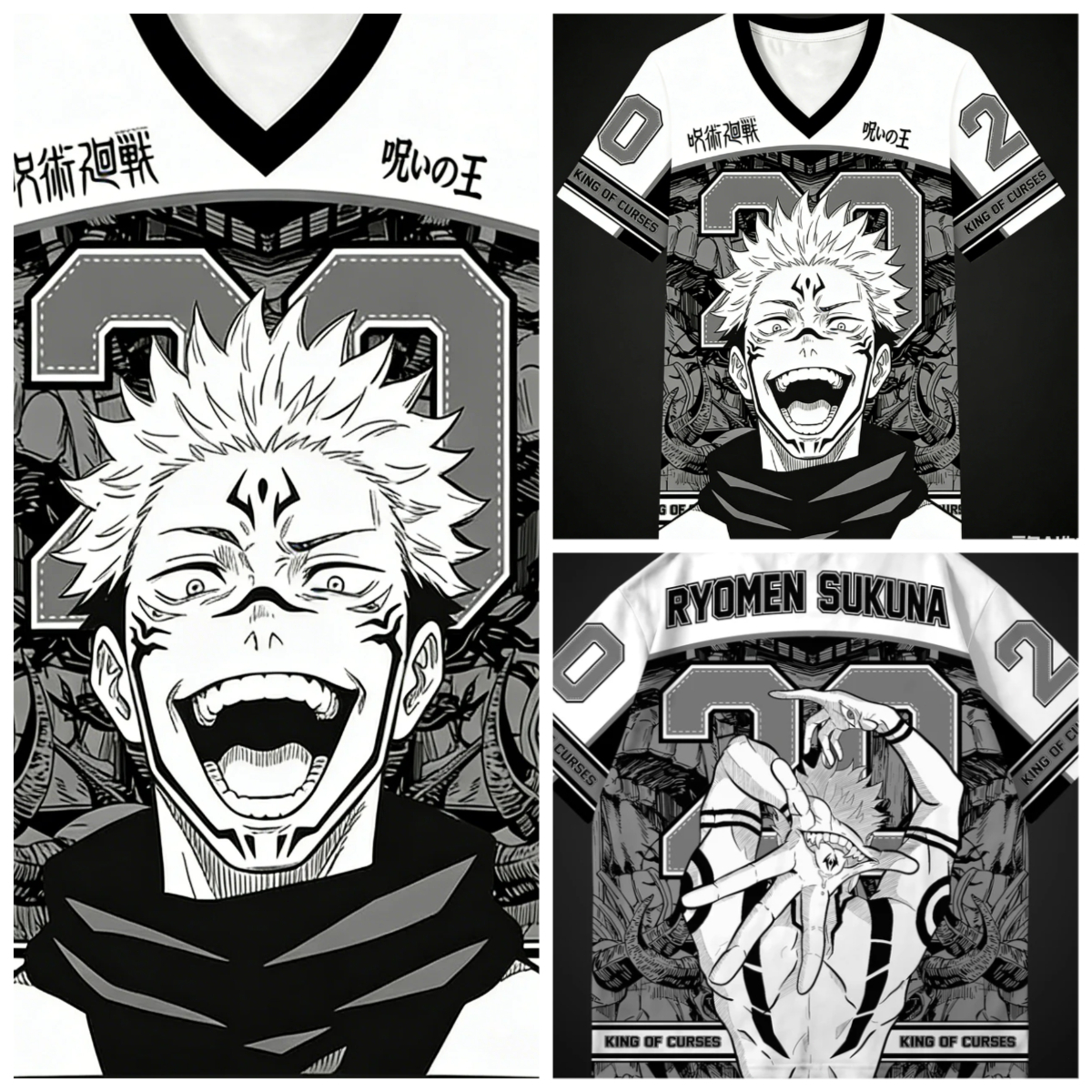 Anime Merchandise Shirt - Latest Jujutsu Kaisen Jerseys for Boys,