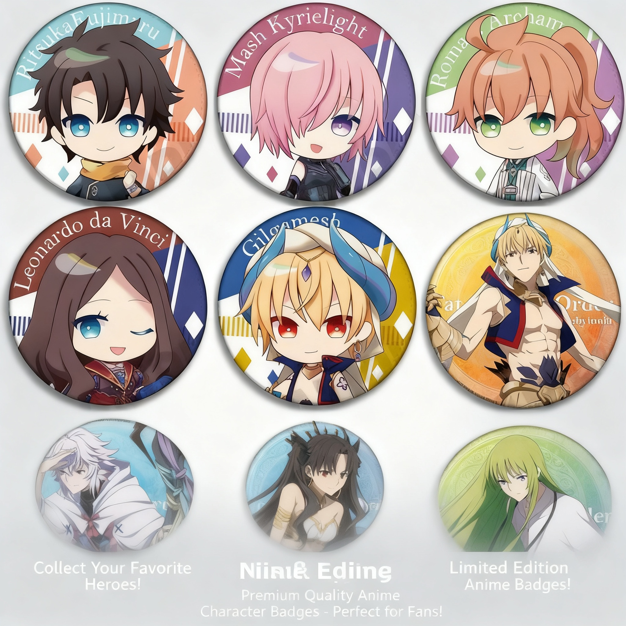 Fate Grand Order Anime Badge P – Fate Anime Merchandise recenzja i cena