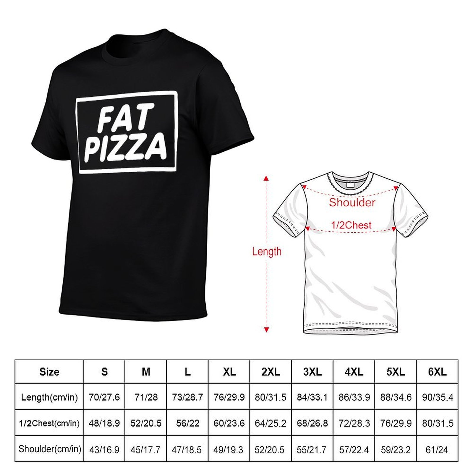 BEST SELLER - Fat Pizza Logo M – Anime Merchandise Shirt recenzja i cena