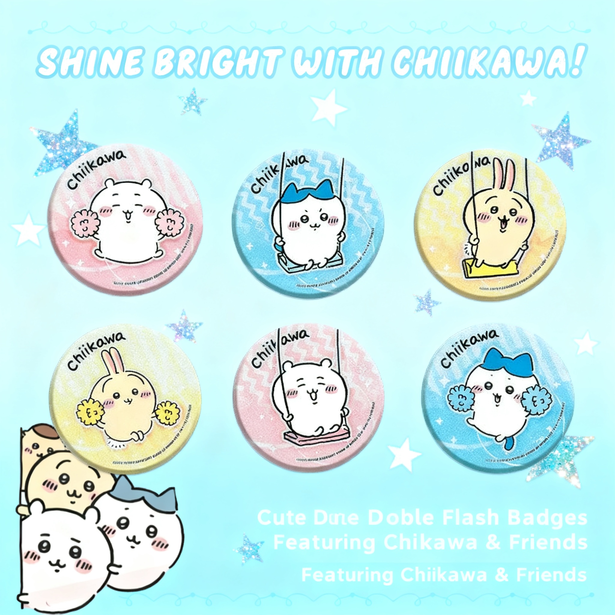 Chiikawa Anime Pin Badge Ename – Cute Anime Merchandise recenzja i cena